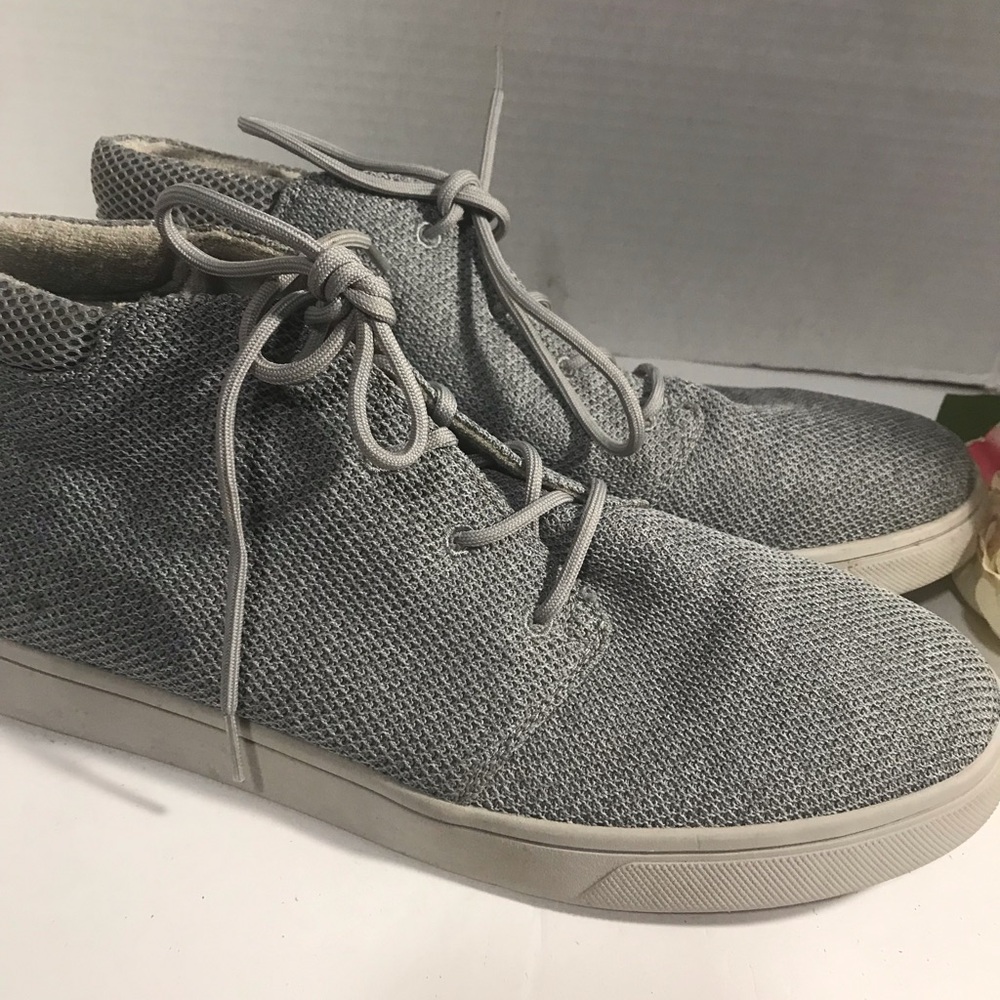 Gray High-Top Men's Sneakers